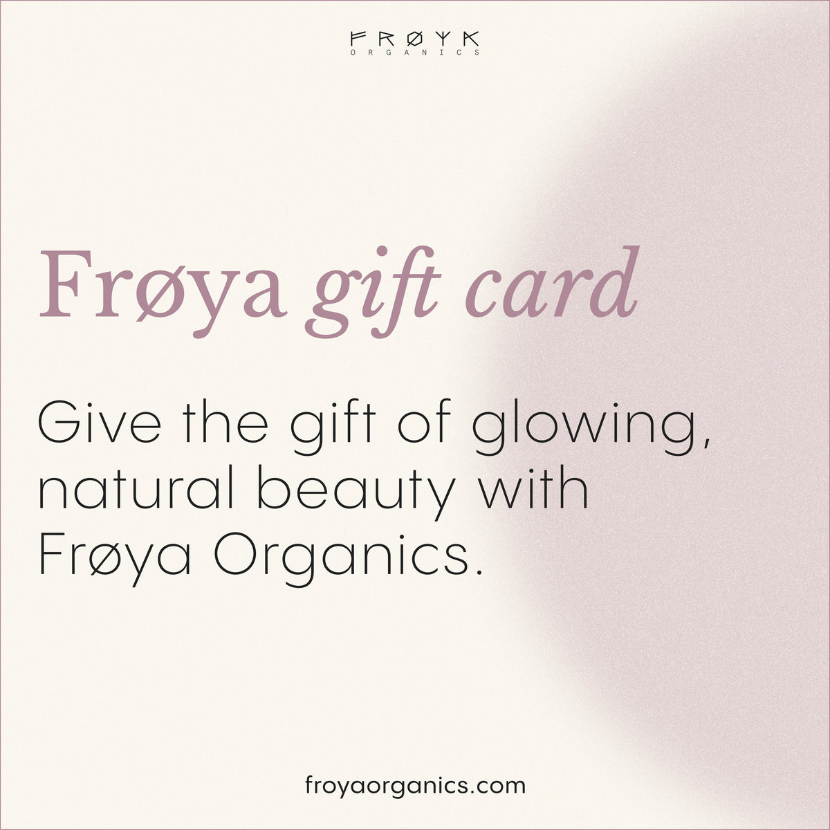 Tarjeta regalo Frøya