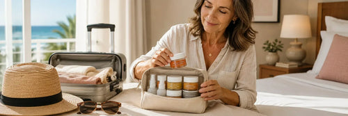 Come Preparare un Kit Skincare da Viaggio Dopo i 50 Anni