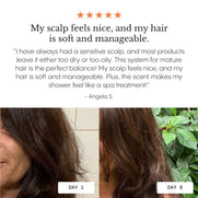 Frøya Organics Hair Growth Essentials Duo glass jar close-up showing product label and size