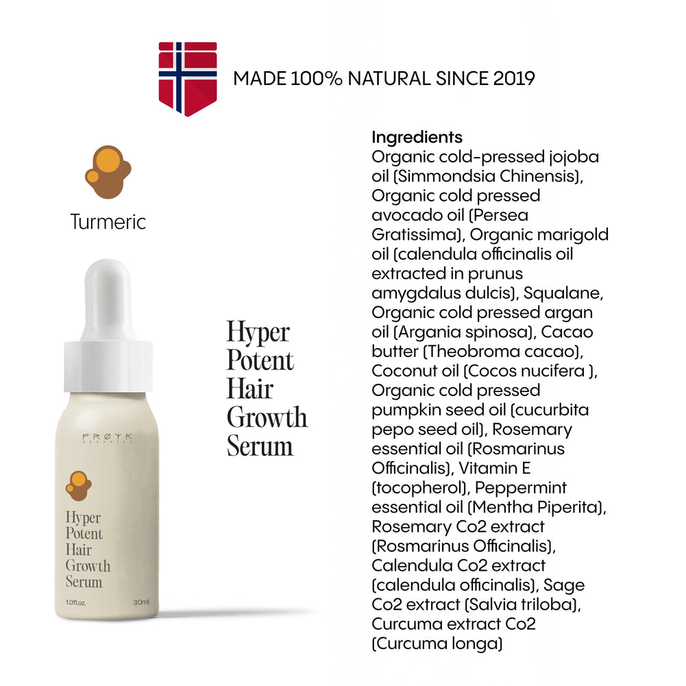 How to use Frøya Organics Hyper Potent Hair Growth Serum application guide