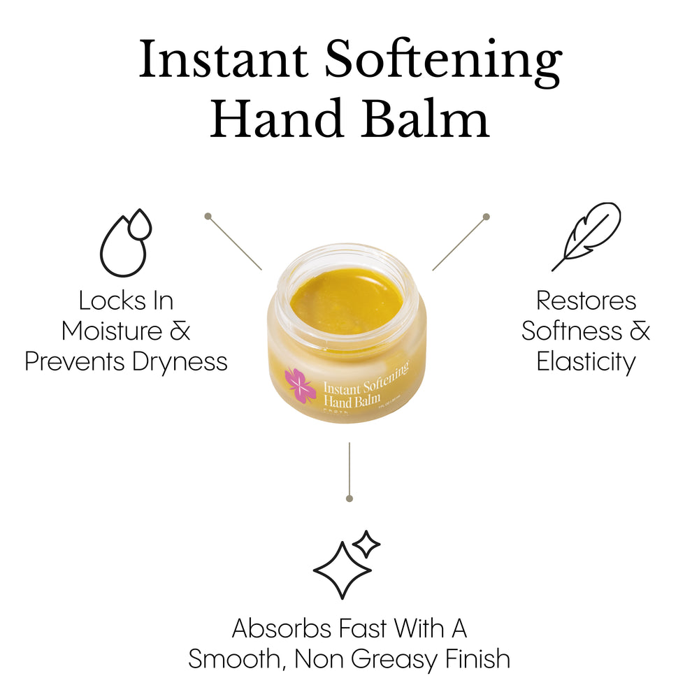 Frøya Organics Instant Softening Hand Balm open jar revealing concentrated organic hand balm texture