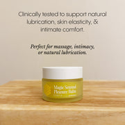 Frøya Organics Magic Sensual Pleasure Balm product display with glass jar front view