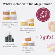 Frøya Organics Mega Gift Bundle EU/UK open jar revealing concentrated complete skincare set texture