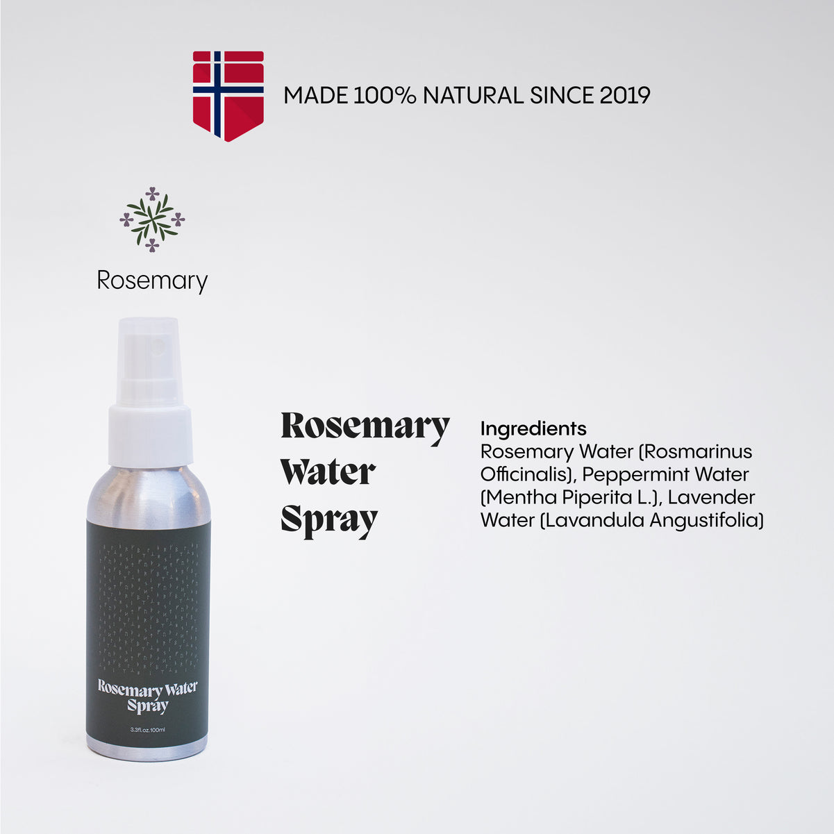 Spray de agua de romero
