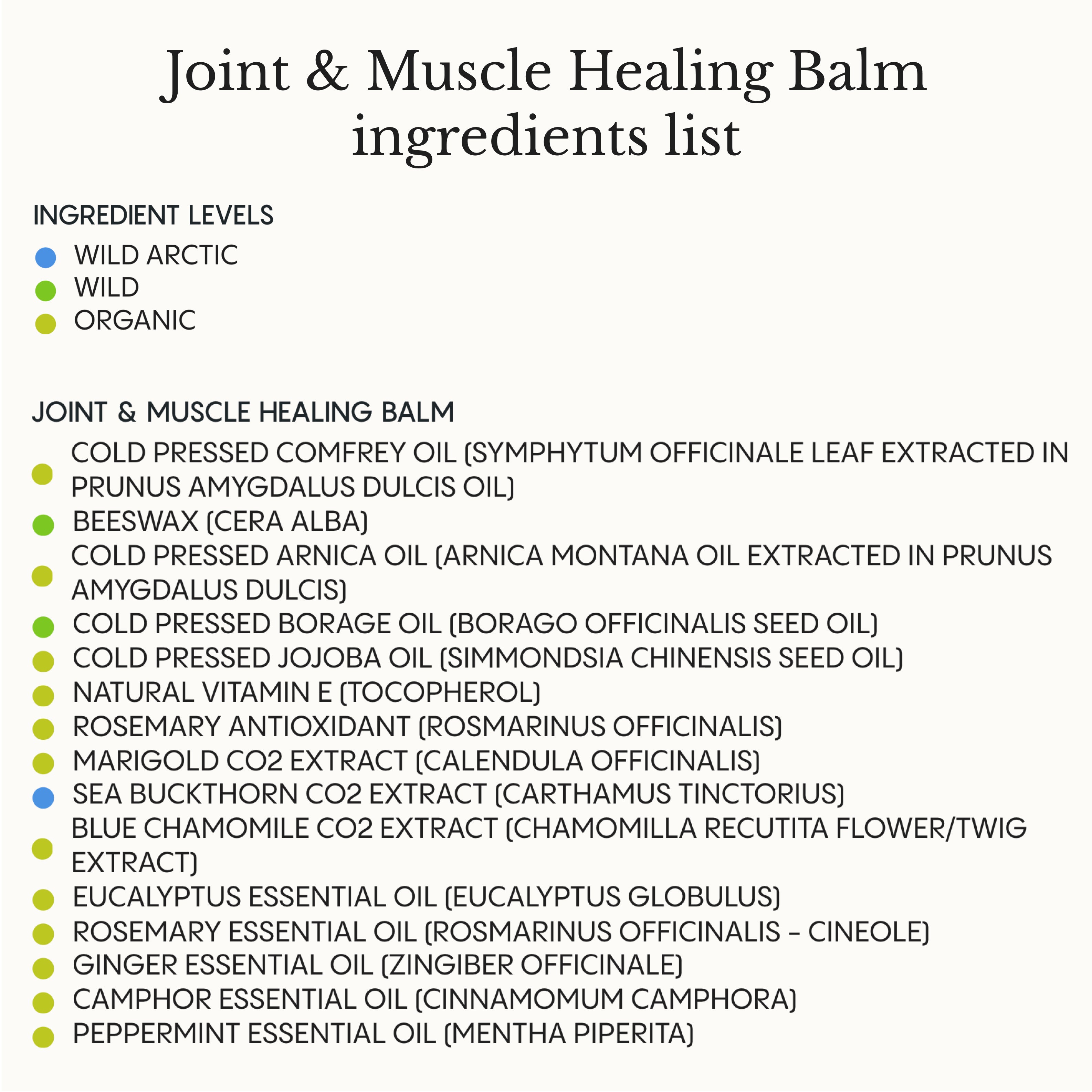 Joint & Muscle Healing Balm