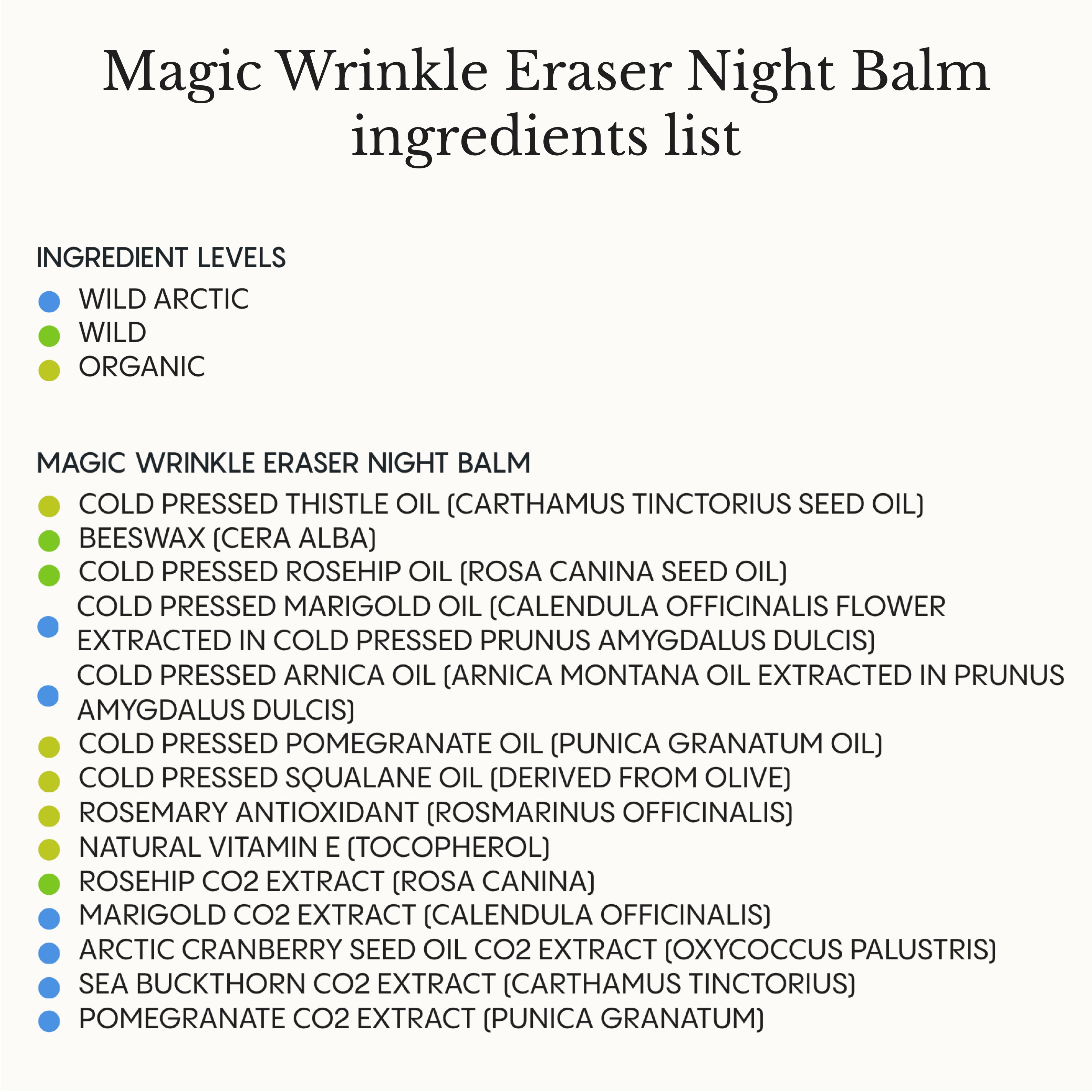 Magic Wrinkle Eraser Night Balm