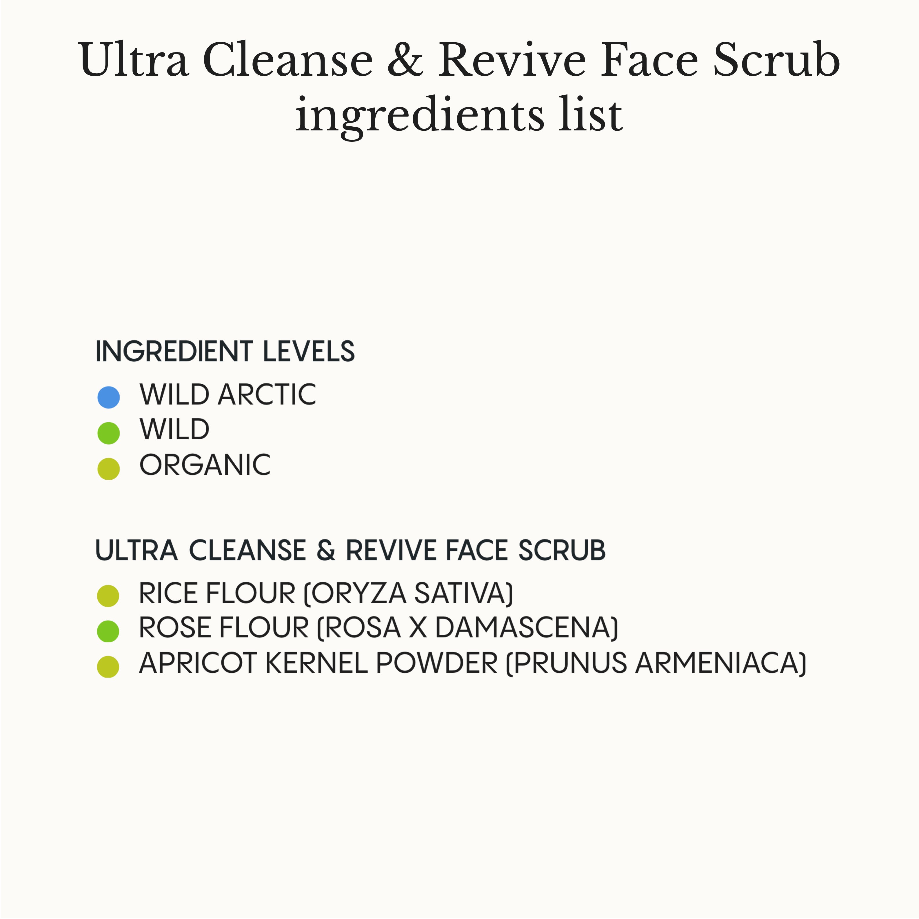 Ultra Cleanse & Revive Face Scrub