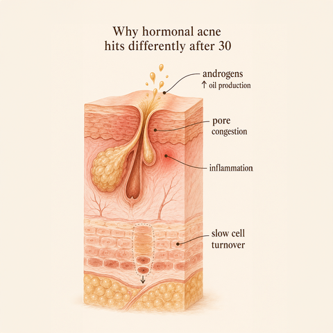 <p><br/>Clear, Calm Skin  </p><p><strong>Even Through Menopause</strong><br/><br/></p>